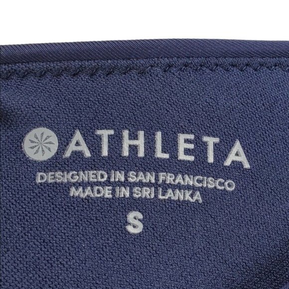 Athleta Womens Blue Mod Block Cutout Tankini Top Size S - Picture 5 of 7